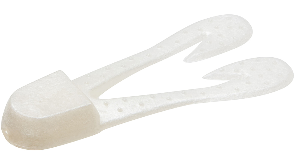 Zoom U-V Chunk Jig Trailer, 5 Pack, 3in, White Pearl, 084045X