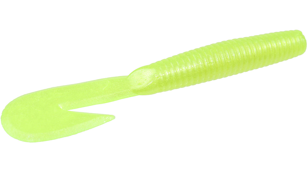 Zoom U-V Grub, 10 Pack, 3.25in, Chartreuse Pearl, 058046X