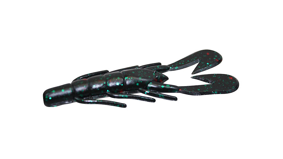 Zoom U-V Speed Craw, 12 Pack, 3.5in, Black Emerald, 080136X