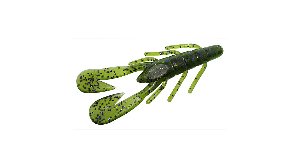 Zoom U-V Speed Craw, 12 Pack, 3.5in, Mardi Gras, 080259X