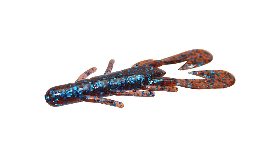 Zoom U-V Speed Craw, 12 Pack, 3.5in, Moccasin Blue, 080007X