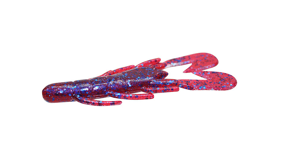 Zoom U-V Speed Craw, 12 Pack, 3.5in, Plum, 080004X