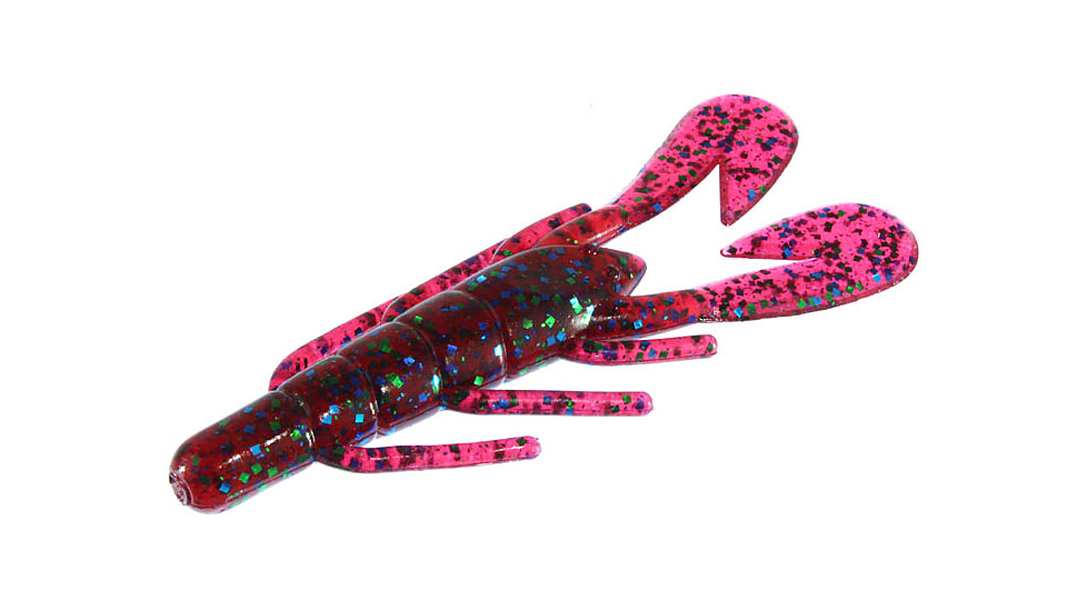 Zoom U-V Speed Craw, 12 Pack, 3.5in, Plum Apple, 080113X