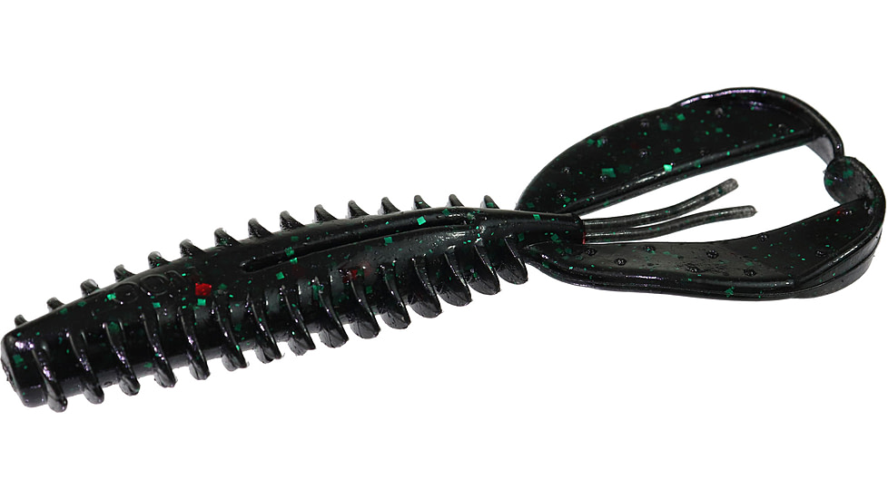 Zoom Z-Craw, 6 Pack, 4.5in, Black Emerald, 127136X