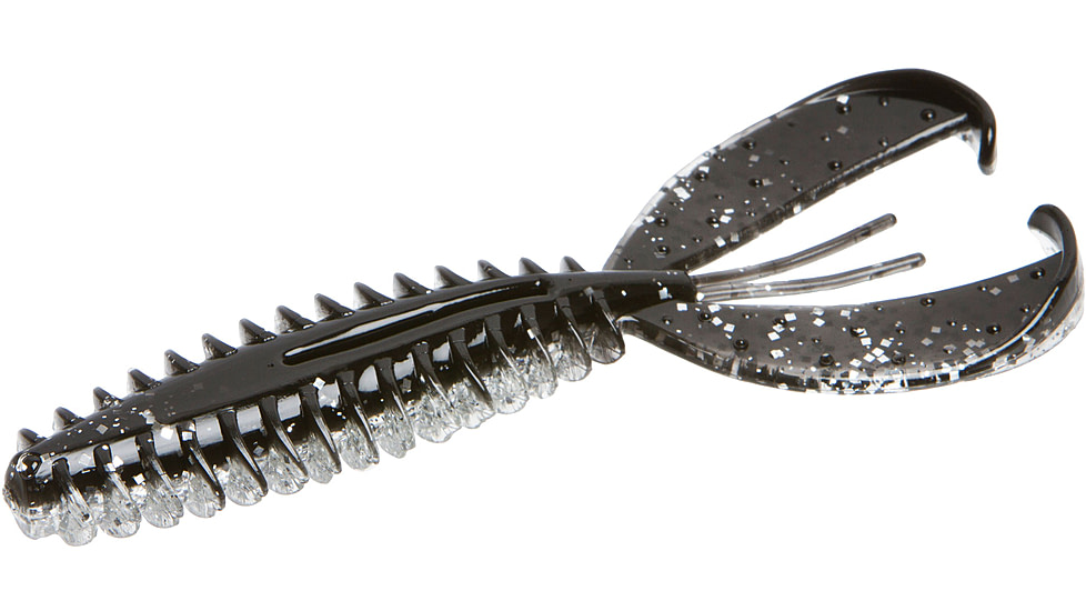 Zoom Z-Craw, 6 Pack, 4.5in, Black Flash, 127370