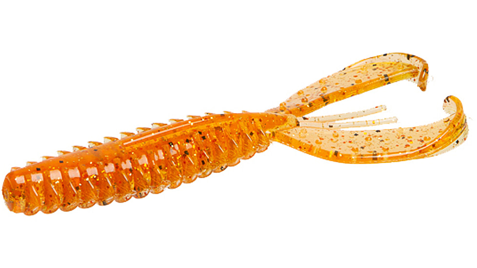 Zoom Z-Craw, 6 Pack, 4.5in, Bourbon Blaze, 127416X