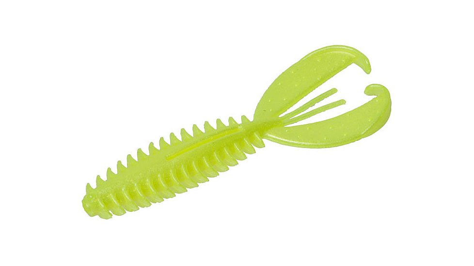 Zoom Z-Craw, 6 Pack, 4.5in, Chartreuse Pearl, 127046