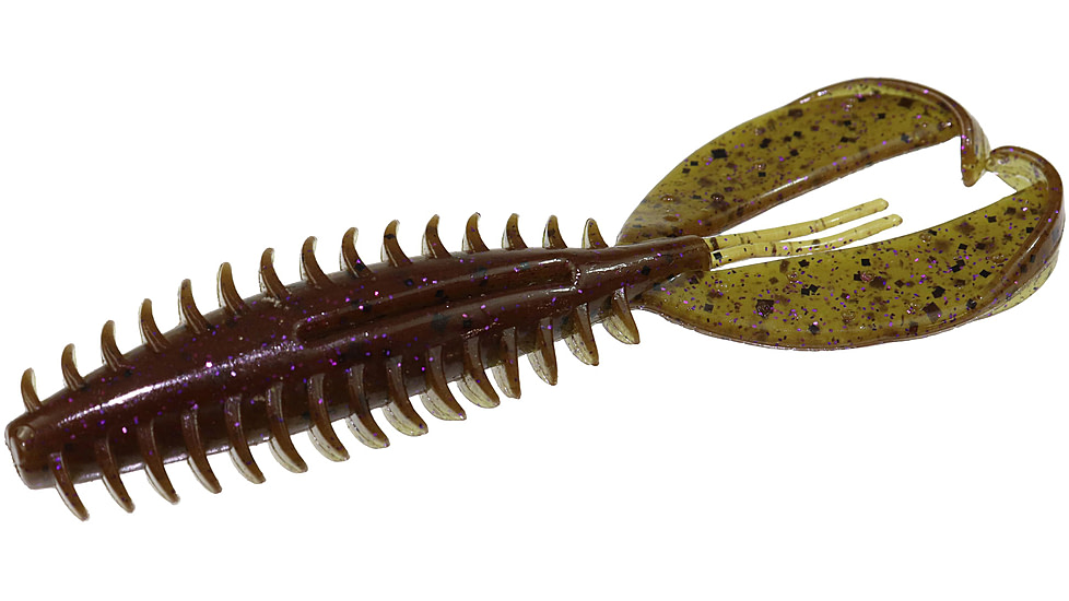 Zoom Z-Craw, 6 Pack, 4.5in, Green Pumpkin Purple, 127248X