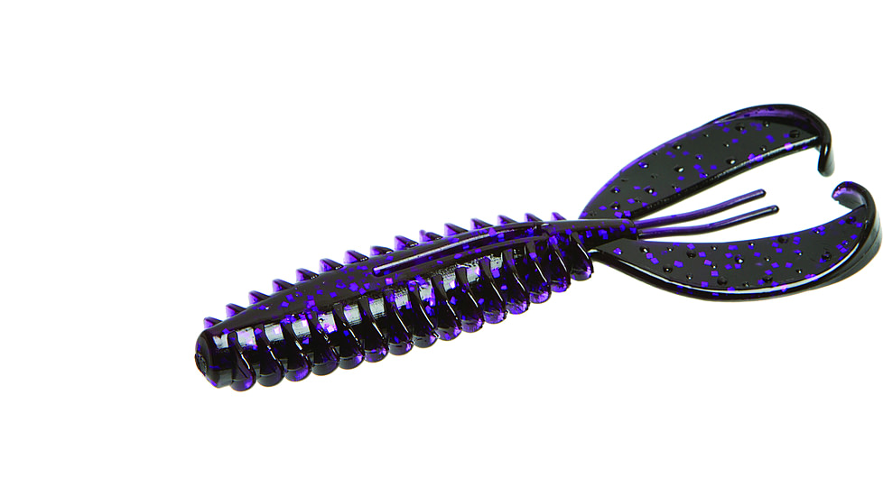 Zoom Z-Craw Artificial Bait Creature Bait, 6, 5in, Black, 127369