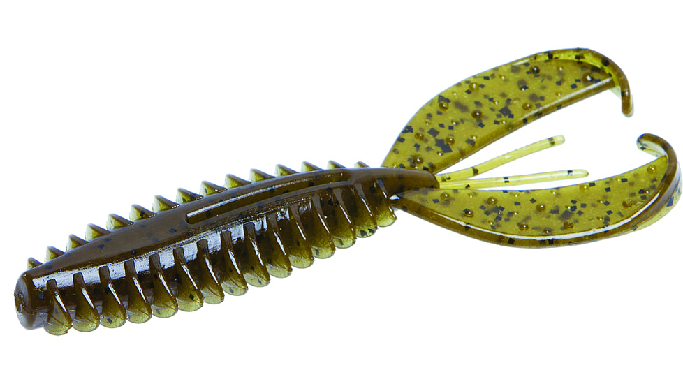 Zoom Z-Craw Artificial Bait, Green Pumpkin, 5in, 6 Pack, 127025