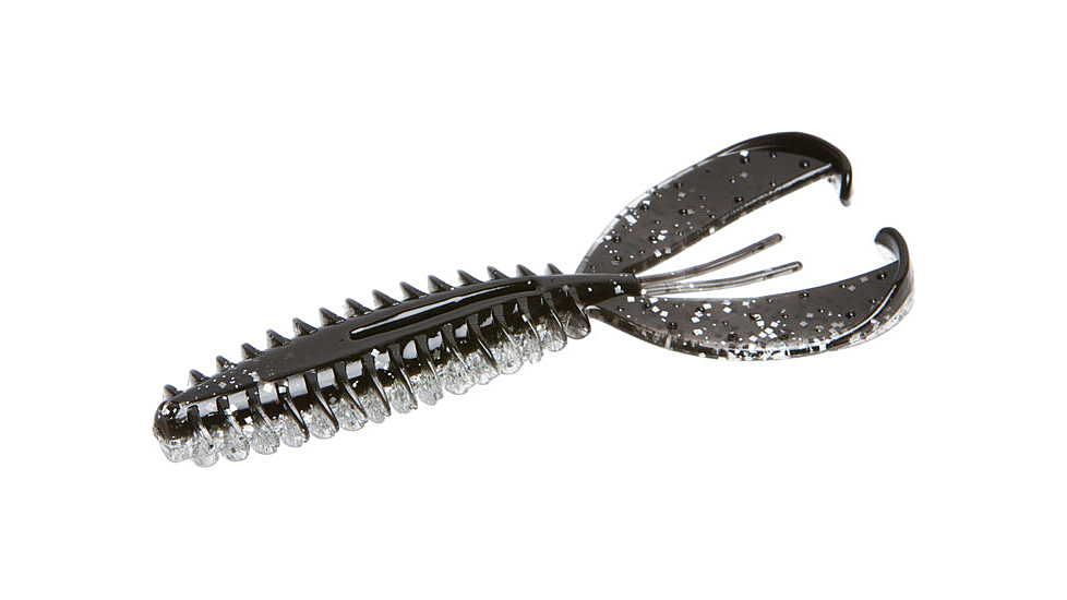 Zoom Z-Craw Jr, 8 Pack, 3.5in, Black Flash, 130370