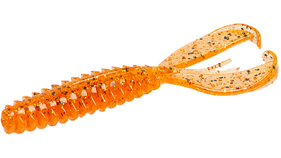 Zoom Z-Craw Jr, 8 Pack, 3.5in, Bourbon Blaze, 130416X