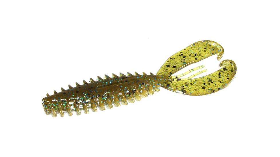 Zoom Z-Craw Jr, 8 Pack, 3.5in, Green Pumpkin Blue, 130239X