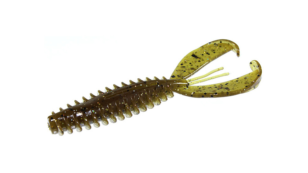 Zoom Z-Craw Jr, 8 Pack, 3.5in, Green Pumpkin Magic, 130284X