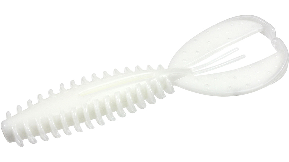 Zoom Z-Craw Jr, 8 Pack, 3.5in, White, 130040X