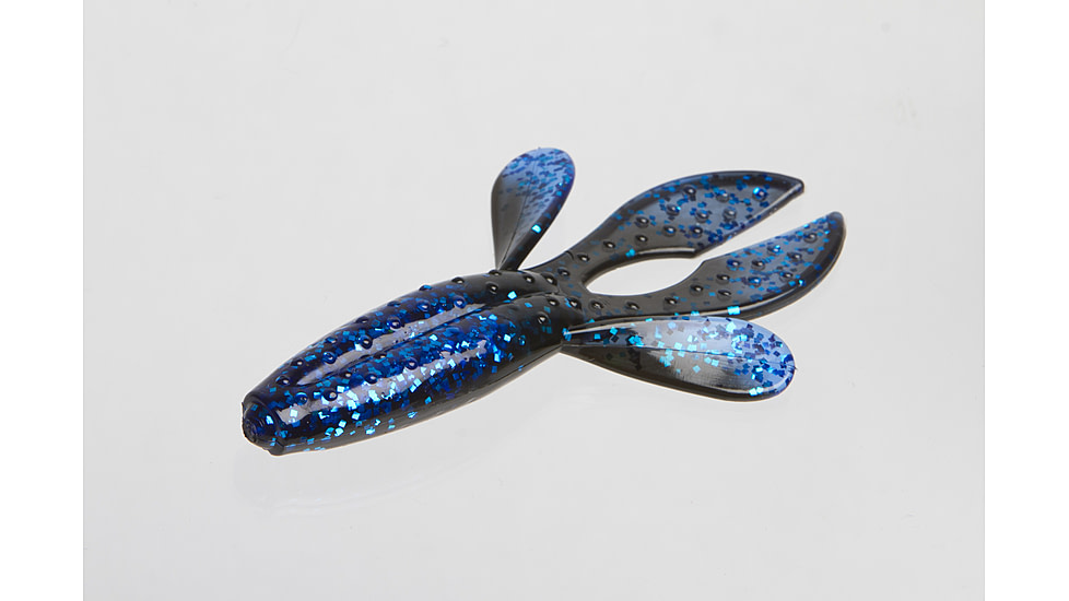 Zoom Z-Hog Creature Bait, 8, 4in, Black Sapphire, 119100