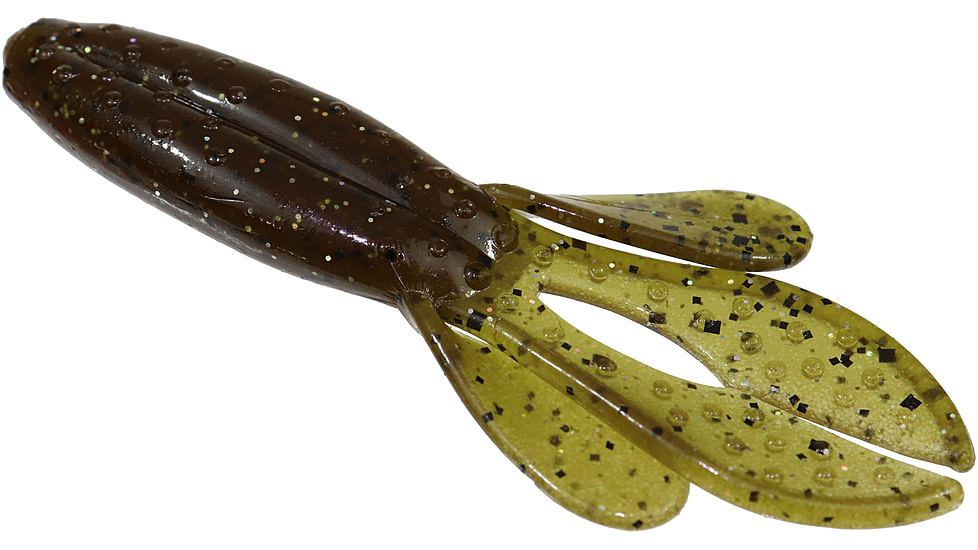 Zoom Z-Hog Creature Bait, 8 Pack, 4in, Green Pumpkin Magic, 119284X