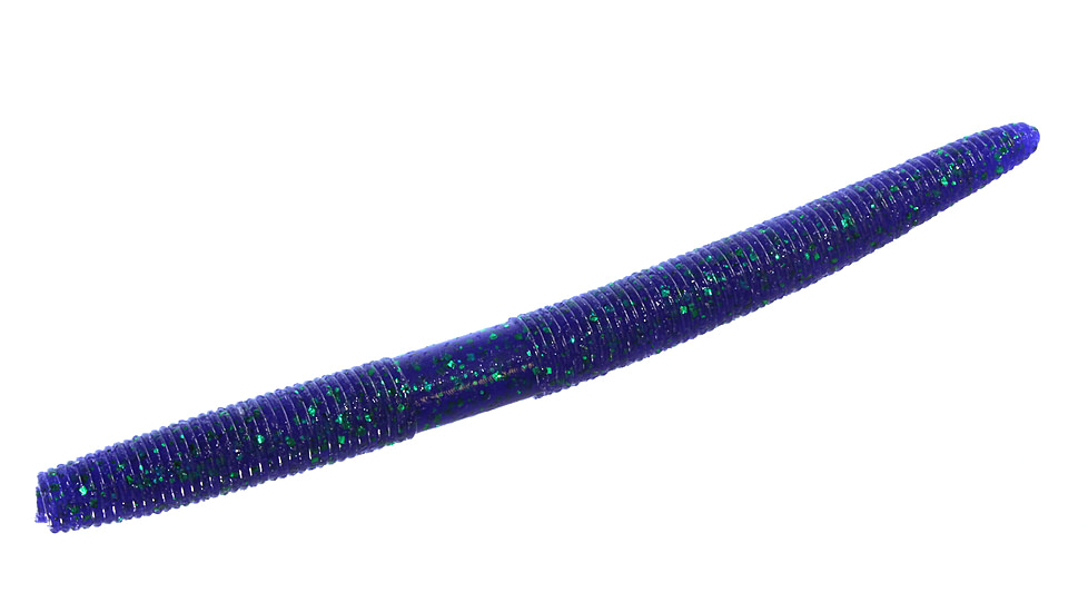 Zoom Zlinky Trick Worm, 10 Pack, 5in, Junebug, 138005