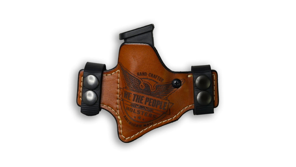 We the People Holsters Single Stack Sub Compact 9Mm/.40 Independence Leather Owb Magazine Carrier / Holster 5F572009, 6898828542050