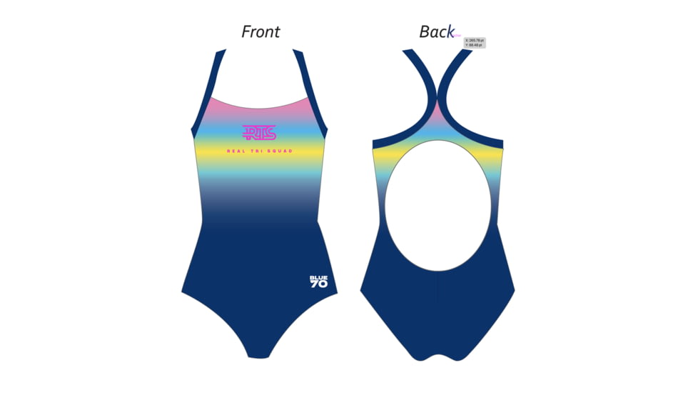 BlueSeventy Rts Custom Racerback - Women's, Multi, Small, 6824251818056