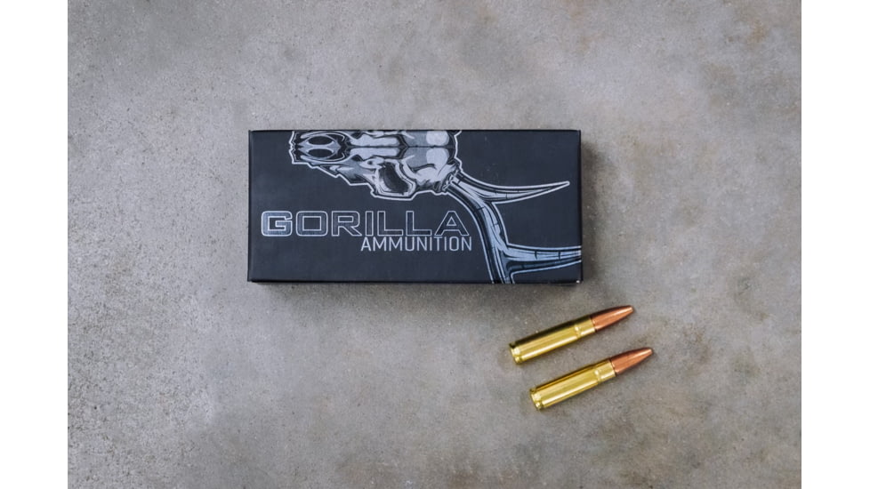 Gorilla Ammunition .300 AAC Blackout 125 Grain Punisher Series Rifle Ammo, 20 Rounds, Copper, 20 Rounds, gpf-139175