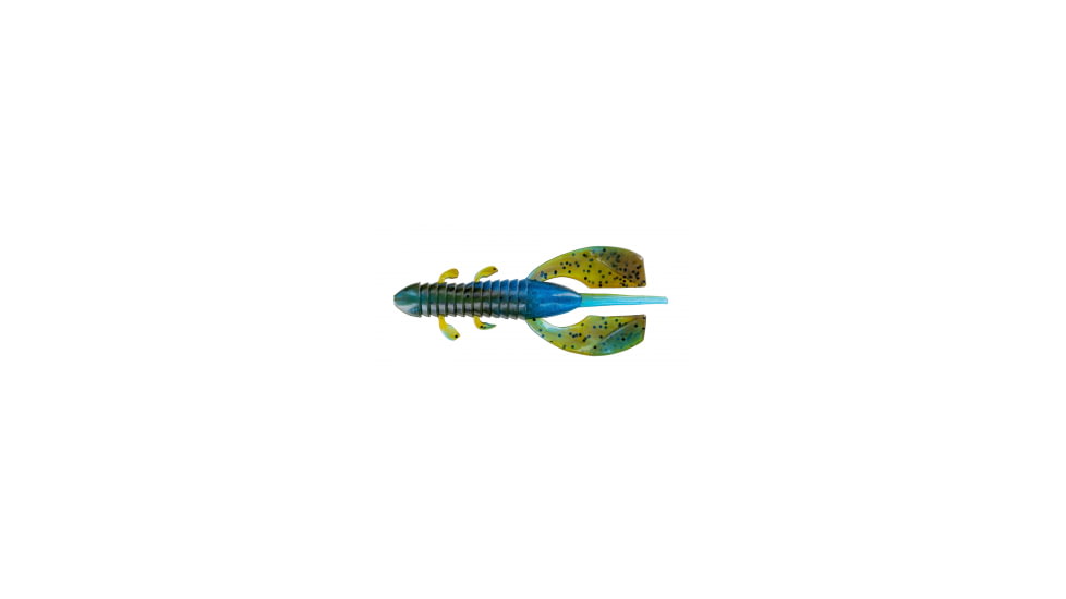 Big Bite Baits YoDaddy Soft Baits, 8 per Pack, Green Pumpkin Blue Swirl, 3.5 inch, YOD3