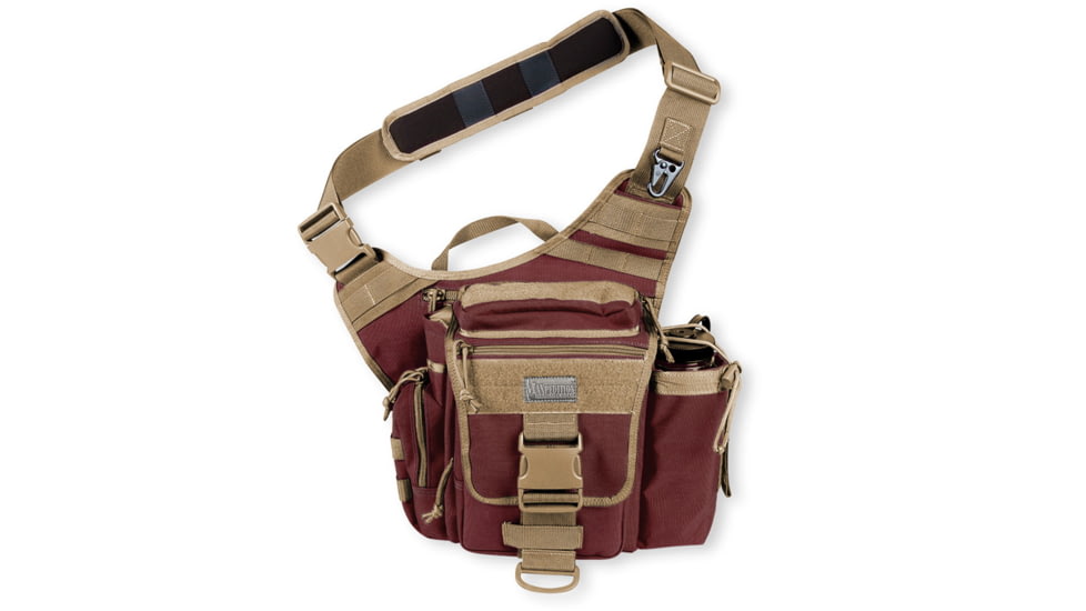 Maxpedition S-Type Jumbo Versipack - Maroon-Khaki