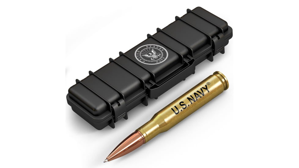 Old Southern Brass U.S. Navy 50 Caliber Real Bullet Casing Twist Pen - Polished Brass 629D9B92, OSB-50CALTP-NAVY