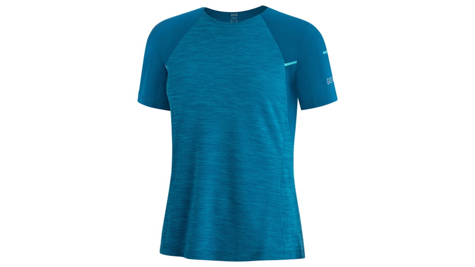 GOREWEAR Vivid Running Shirt Womens in Sphere Blue XS 0-2 Slim fit 1293083E, 100757-AZ00-36