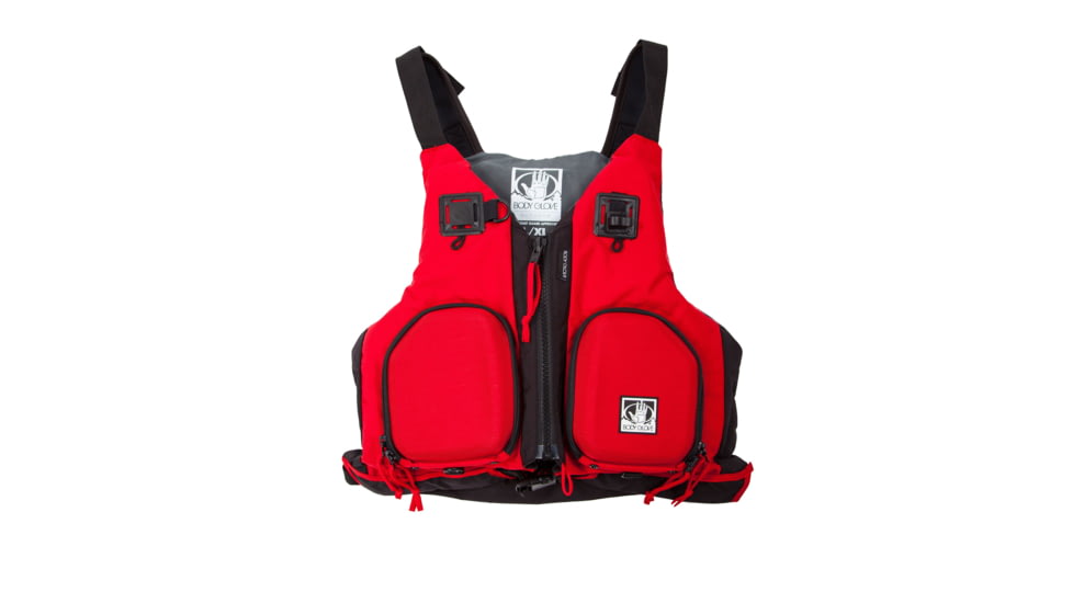 Body Glove Sonar Fishing Vest - Mens/Youth - Red 628185A0, S/M, Red, 15277-RED-S/M