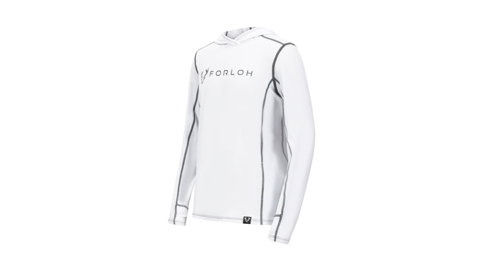 Forloh Youth SolAir UPF Hooded Long Sleeve Shirt D53DF933, Glacier, M 10, 31520-G-M