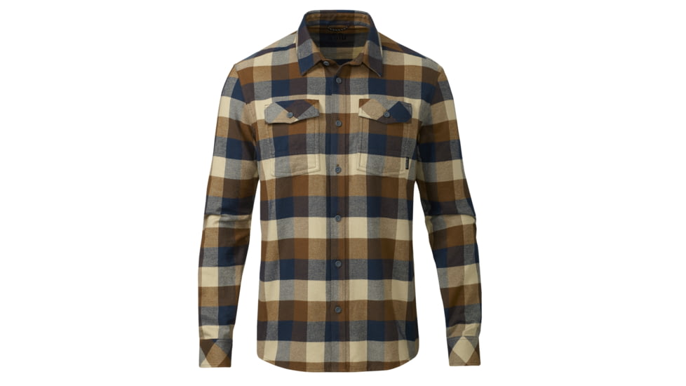 KUIU Field Flannel Shirt in Saddle Trio Size 2XL 2C5E80D1, Saddle Trio, 2XL, Cotton, Adult, Male, 7723179147422