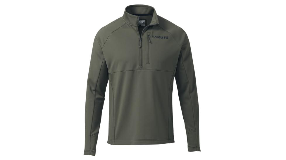 KUIU StrongFleece 190 Zip Hunting Shirt - Men's, Ash, 3XL, Adult, Male, 7465687777438