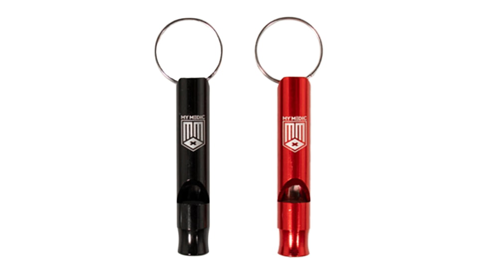 My Medic Whistle Aluminum, Red, 2.5x0.5 inch, MM-SPL-OUT-WHS-RED-EA