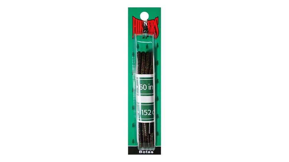 10 seconds Hiker Round Laces, 60in Brn/Gn, Brown/Green, 10S-51607