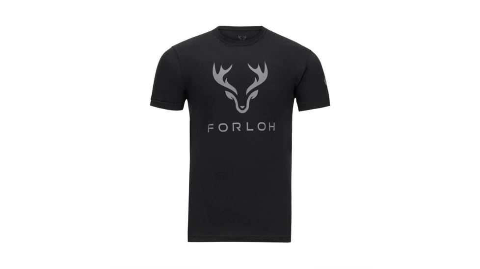 Forloh Logo Unisex Tee, Space Black, XL, 10730V2-SB-XL