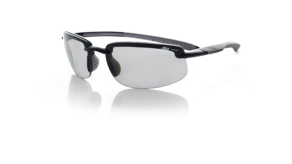 Bolle Upshot Shiny Black Frame Polarized Gray Lens Sunglasses