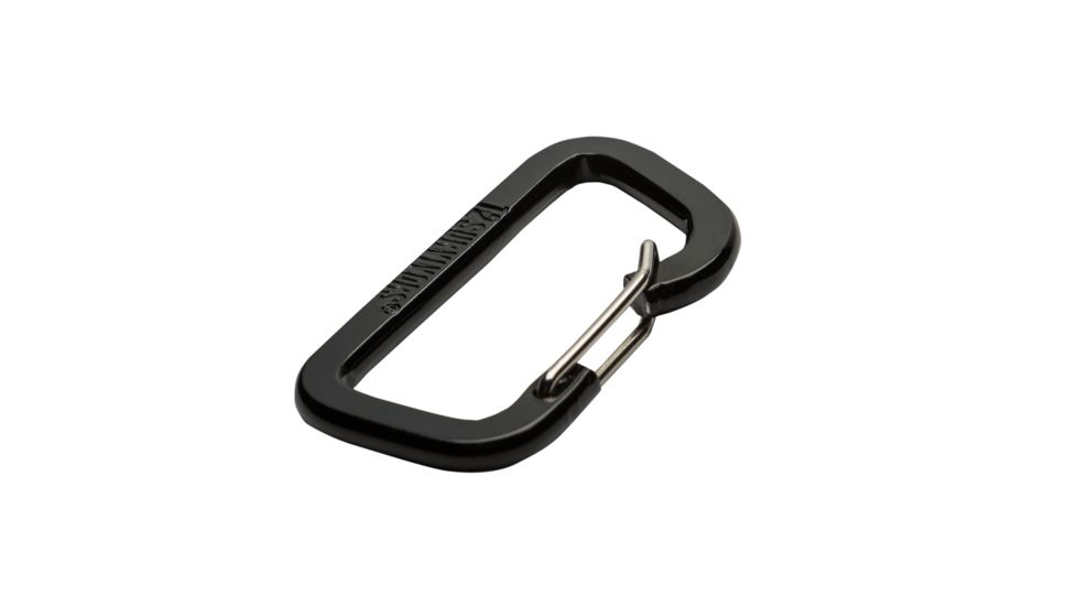 12 Survivors Carabiner, Black, TS79003