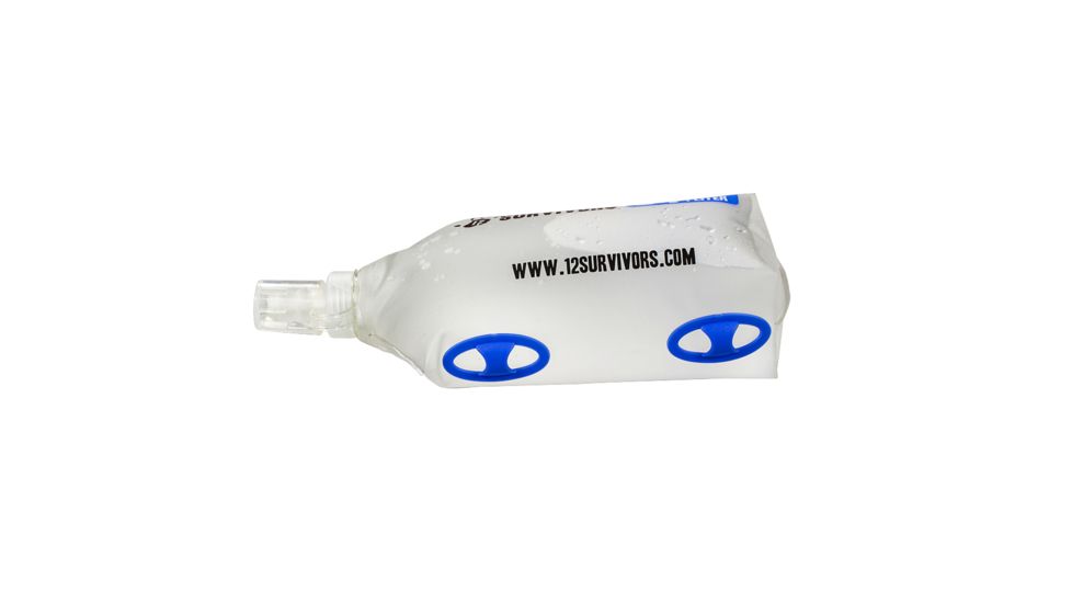 12 Survivors Collapsible Water 1L Bottle, Clear, TS76006