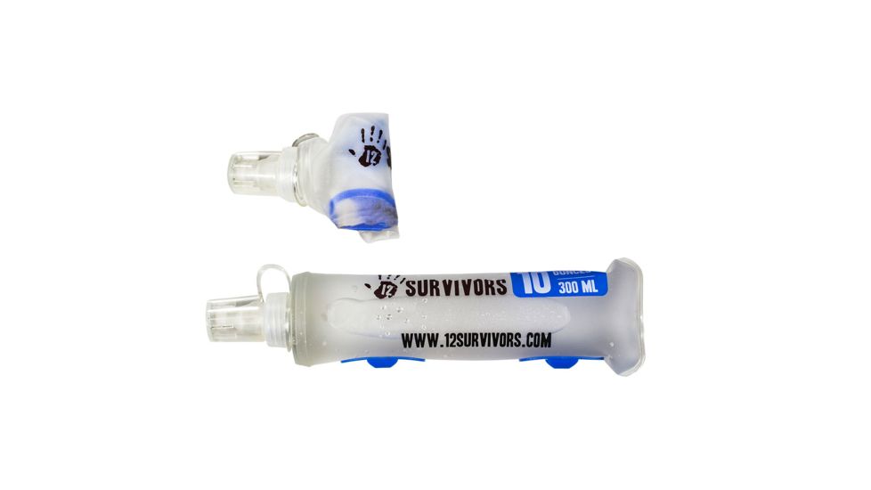 12 Survivors Collapsible Water .3L Bottle, Clear, TS76004