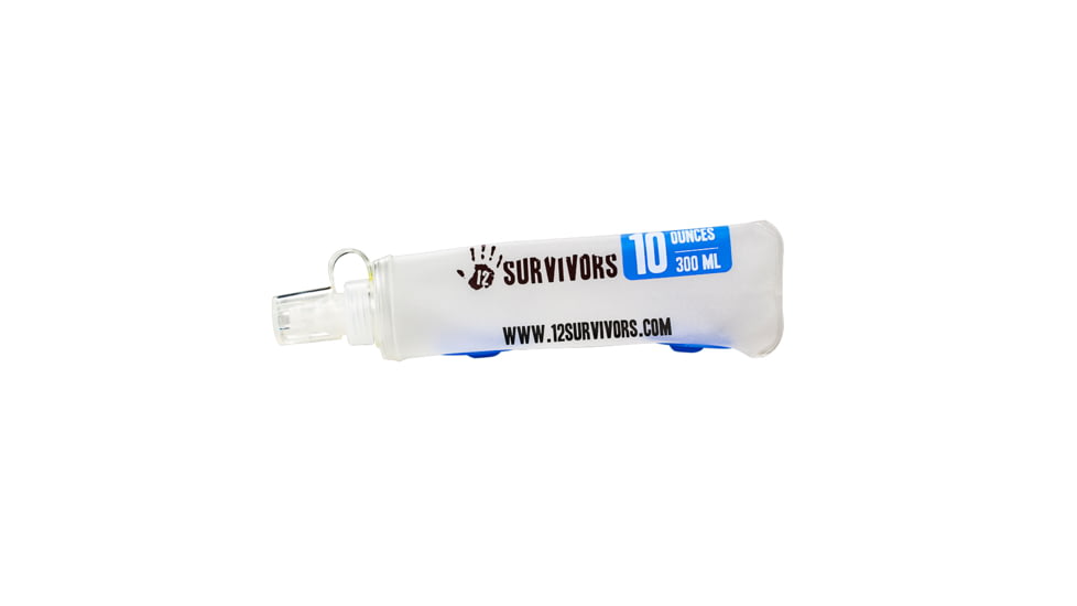 12 Survivors Collapsible Water .3L Bottle, Clear, TS76004