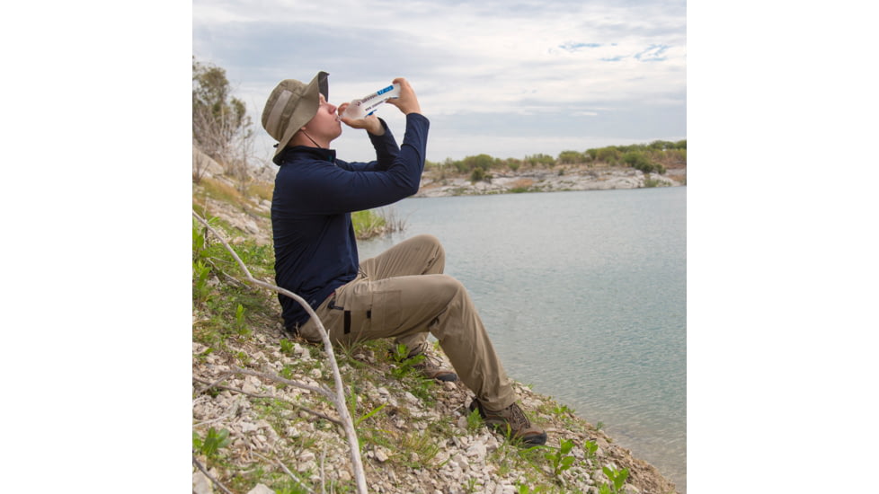 12 Survivors Collapsible Water .5L Bottle, Clear, TS76005