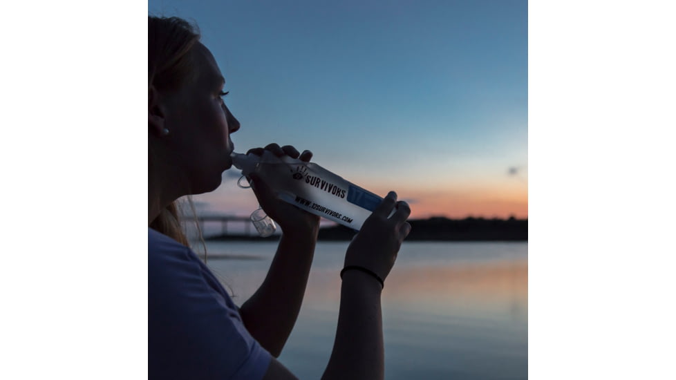 12 Survivors Collapsible Water .5L Bottle, Clear, TS76005