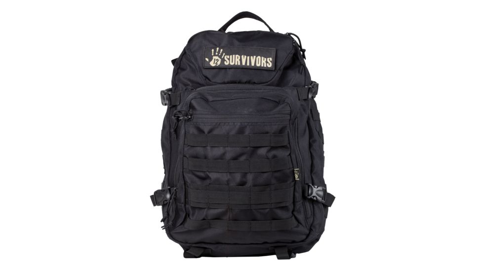 12 Survivors E.O.D End of Days Backpack Black TS41000B