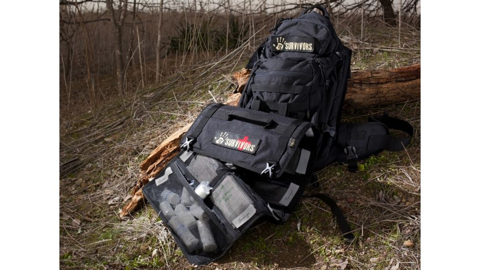 12 Survivors E.O.D End of Days Backpack Black TS41000B