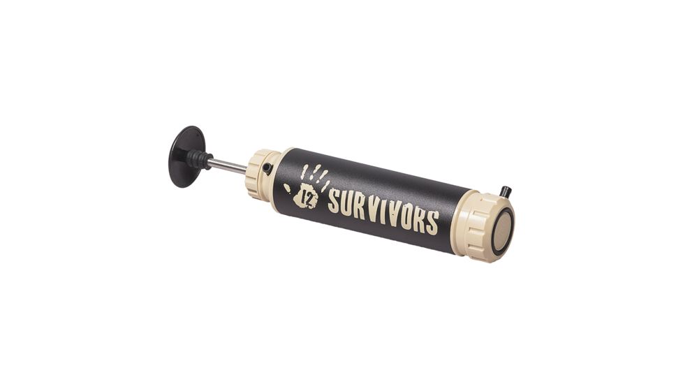 12 Survivors Hand Pump Water Purifier, Tan TS76003