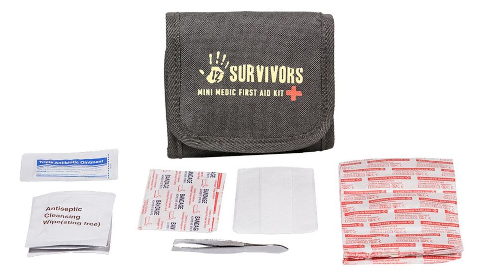 12 Survivors Mini Medic 60 pc First Aid Kit TS42003B