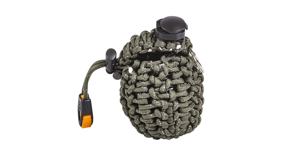 12 Survivors Paracord Survival Orb, Green TS24003