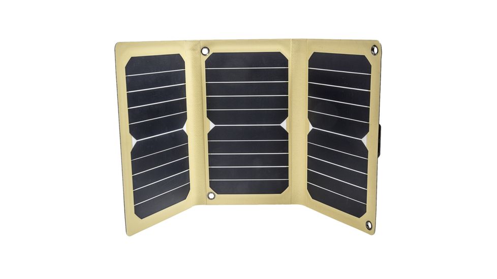 12 Survivors SolarFlare 16 Solar Charging Panel, 15.9 Watt Capacity, Black, 10.1in x 19in TS28002