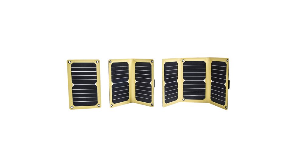 12 Survivors SolarFlare 5 Solar Charging Panel, 5.3 Watt Capacity, Black, 6.4in x 11.2in, TS28000